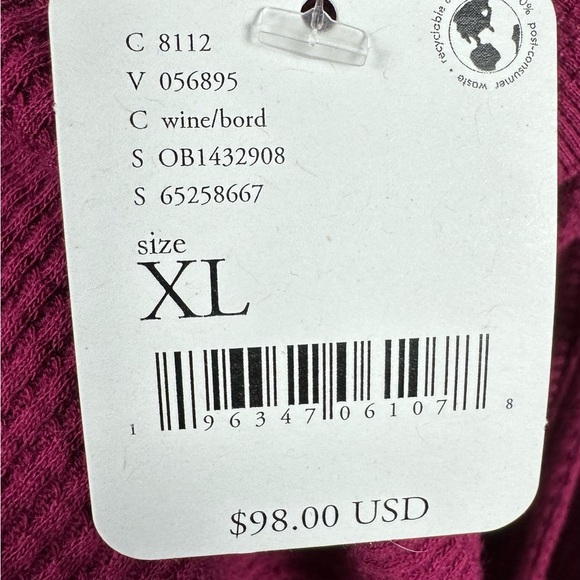 We The Free Off-Shoulder Turtleneck Sweater in Raspberry Size XL - Picture 5 of 6